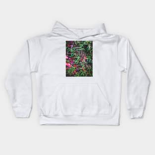 Picture of grass and leafes Kids Hoodie
